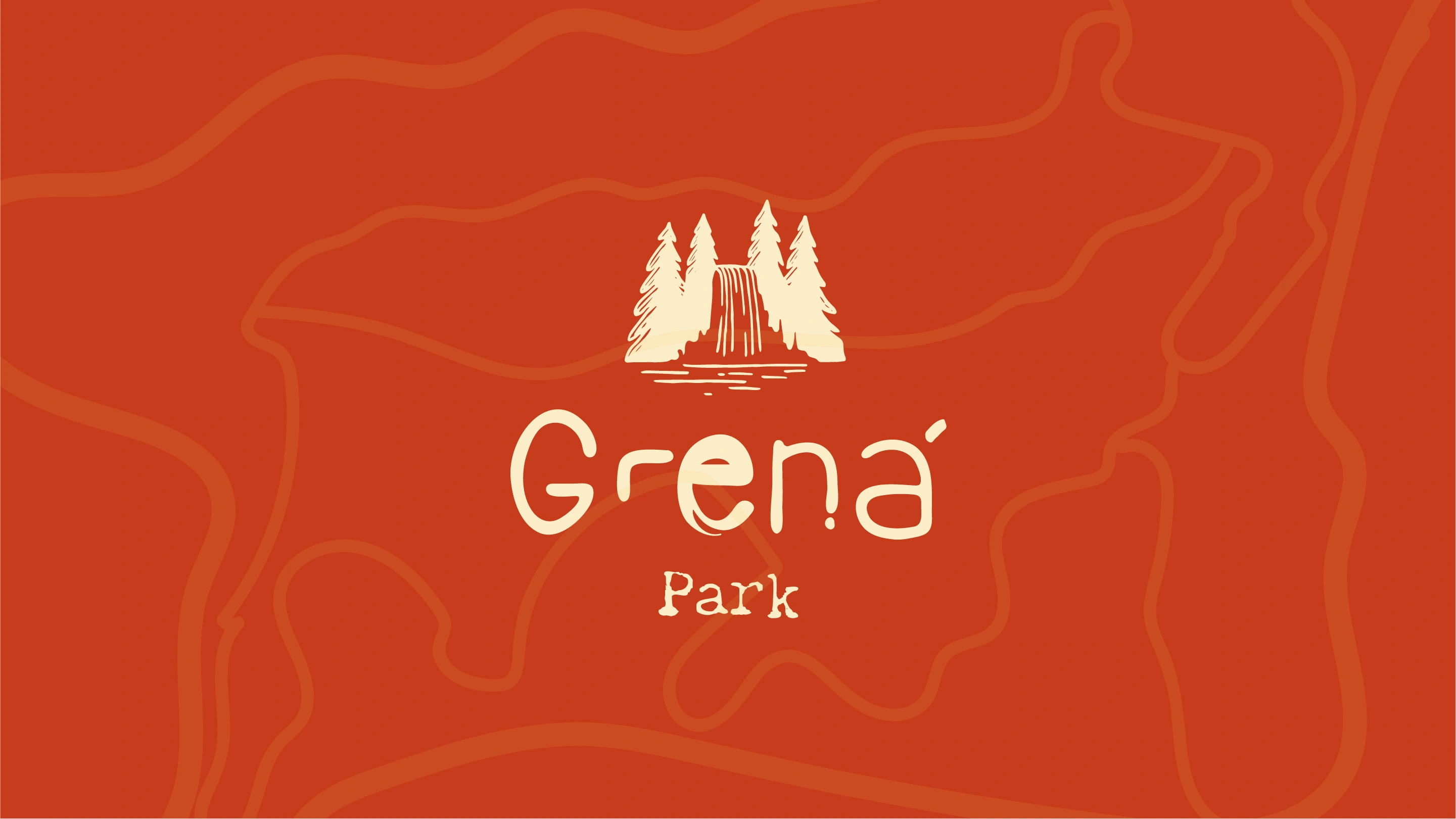 Logotipo do Parque Grená — identidade visual nas Furnas, Açores
