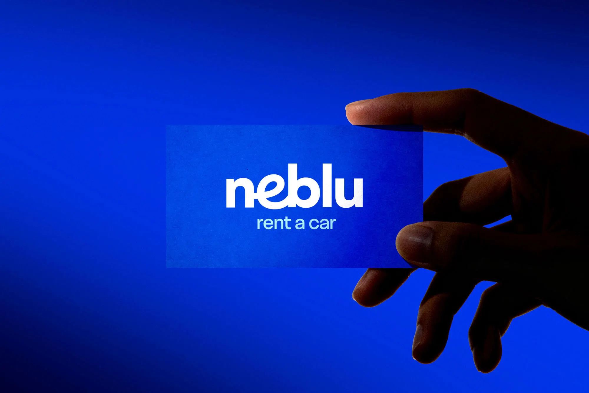 Neblu Rent-a-Car - logotipo e identidade visual