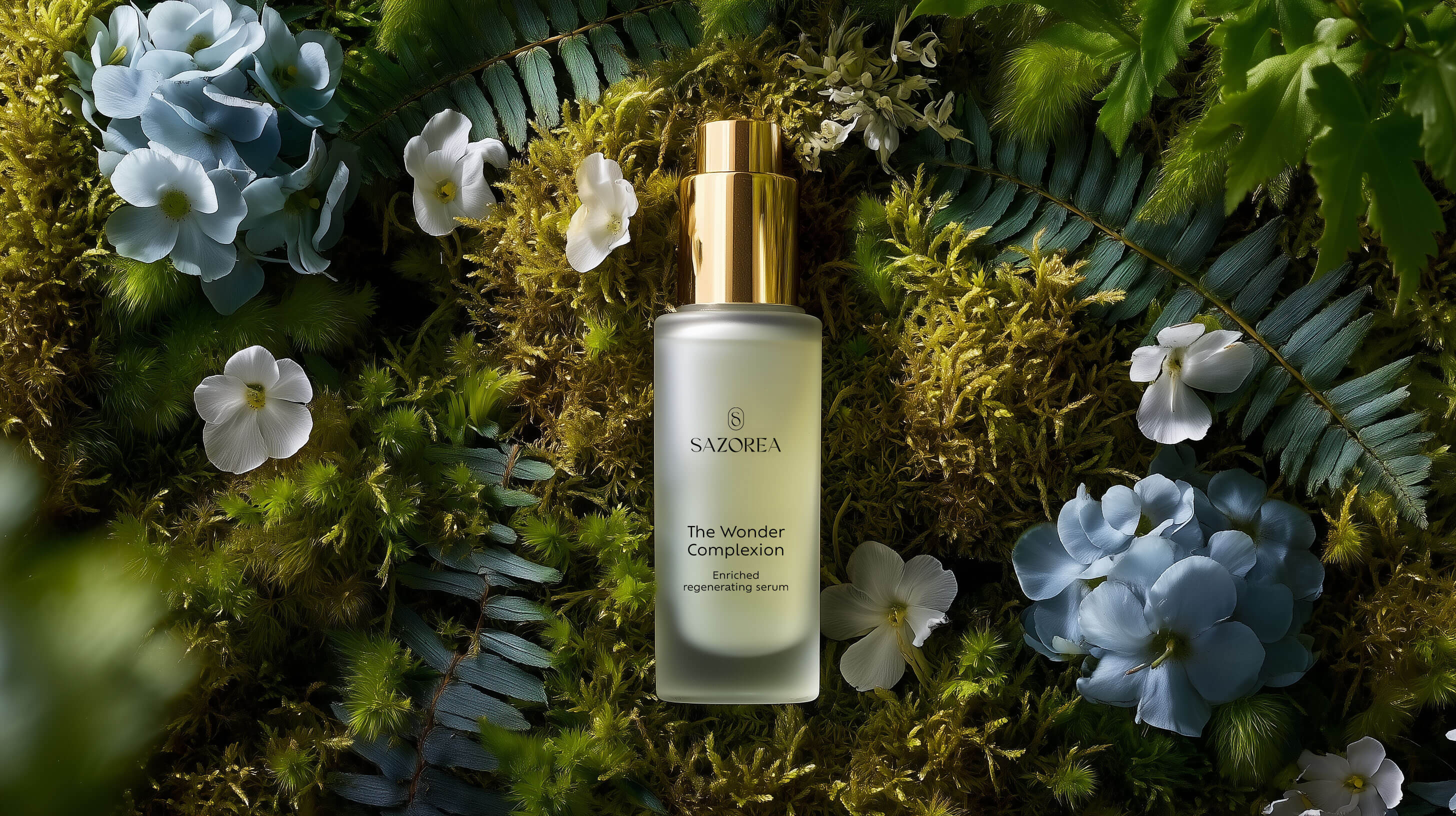 Detalhe do sérum Sazorea The Wonder Complexion cosmética natural dos Açores